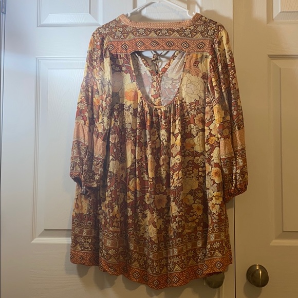 Spell Amethyst Keyhole Smock Dress - Picture 3 of 5